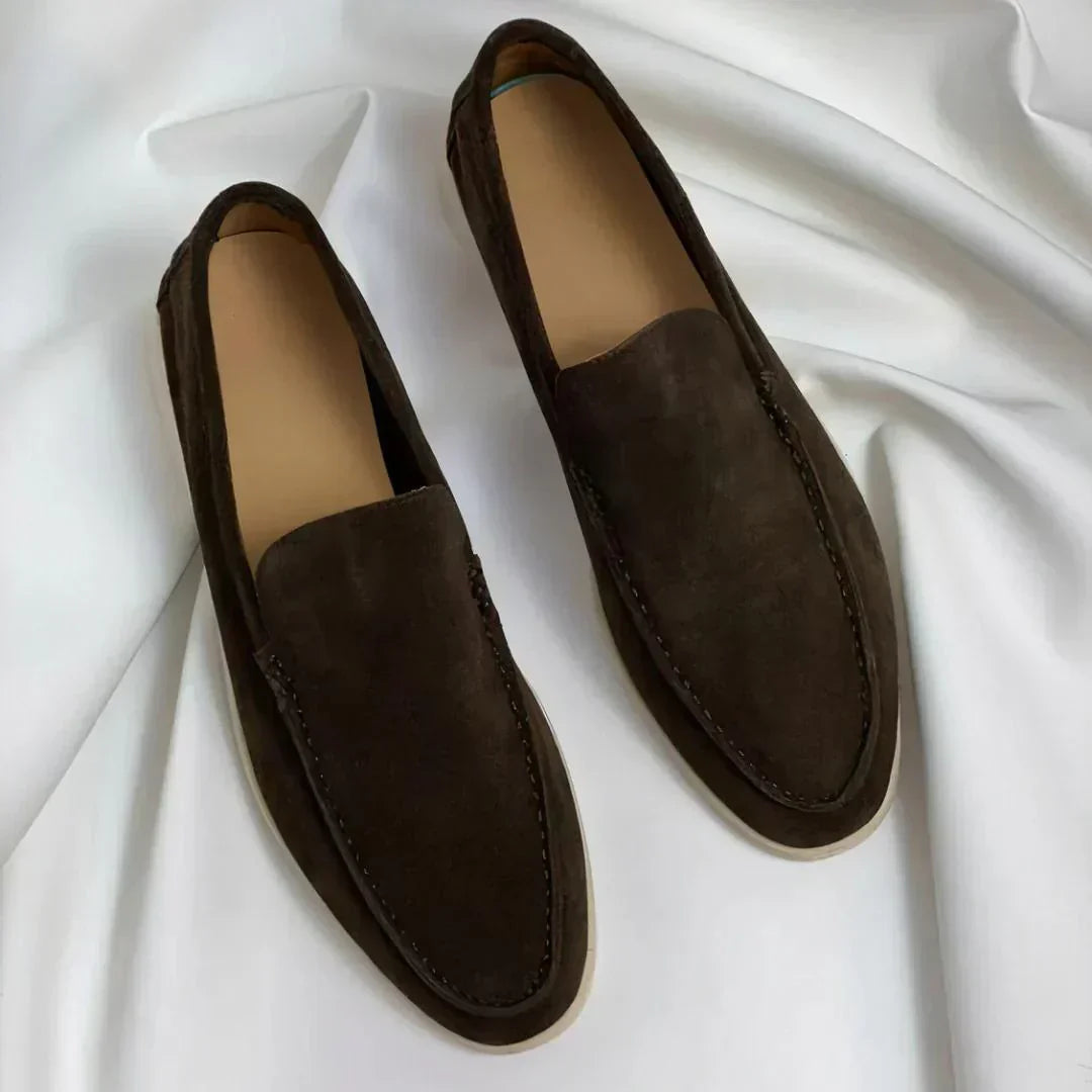 ZomerLuxe Heren Suède Loafers – Comfortabele Instappers met Gewatteerde Binnenzool