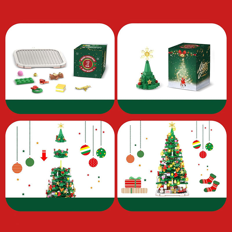 Kerstboom Bouw Adventskalender 2025 – Uniek Doe-Het-Zelf Kerstdecoratiepakket