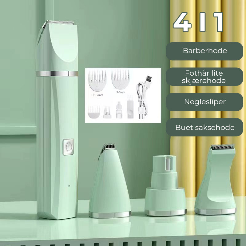 VachtTrim 4-in-1 Draadloze Huisdiertrimmer voor Honden en Katten