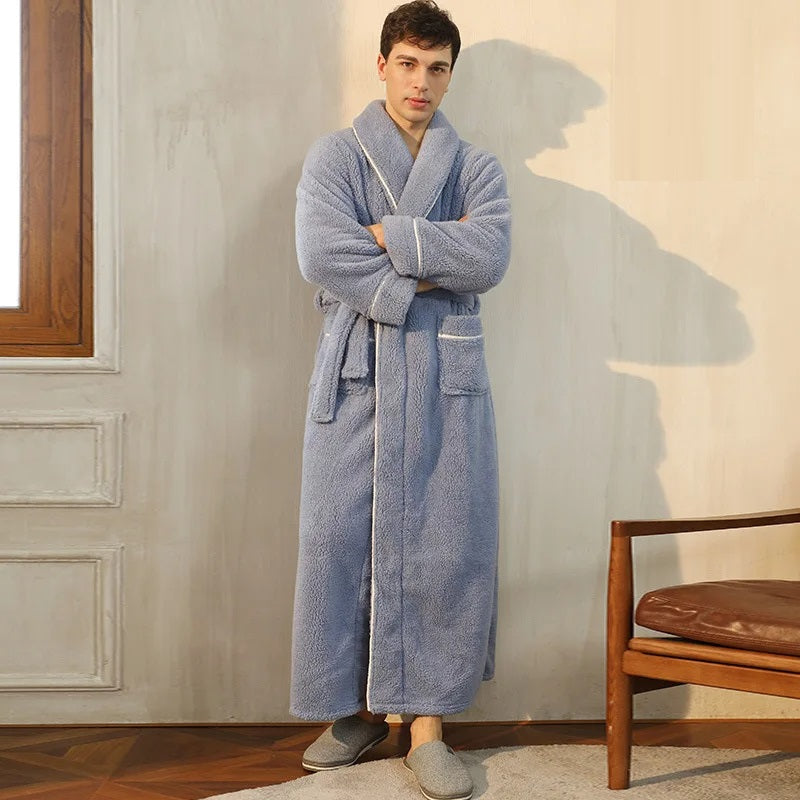 Zachte Winter Badjas met Sjerp en Lange Mouwen – Warme Lounge Badjas – Dante WinterWrap