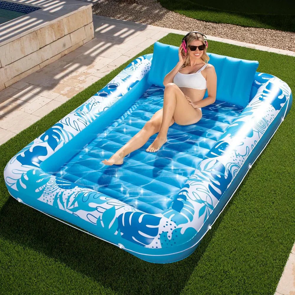 SunLounge Opblaasbaar Zonnezwembad – Comfortabel Ligbad voor Tuin of Balkon