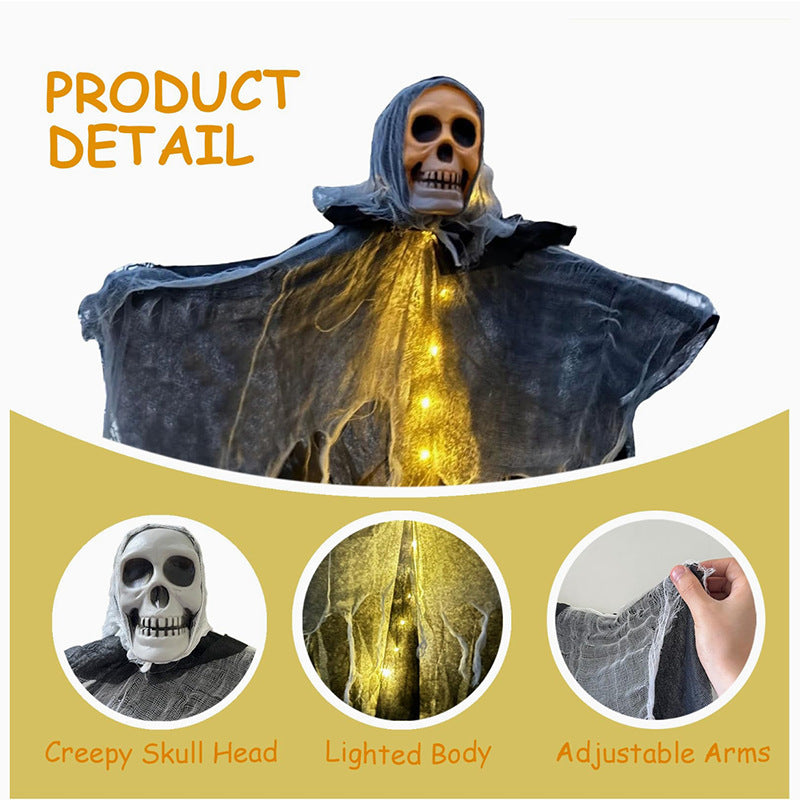 Halloween Hangdecoratie – Spookgeest 85cm in Verschillende Kleuren