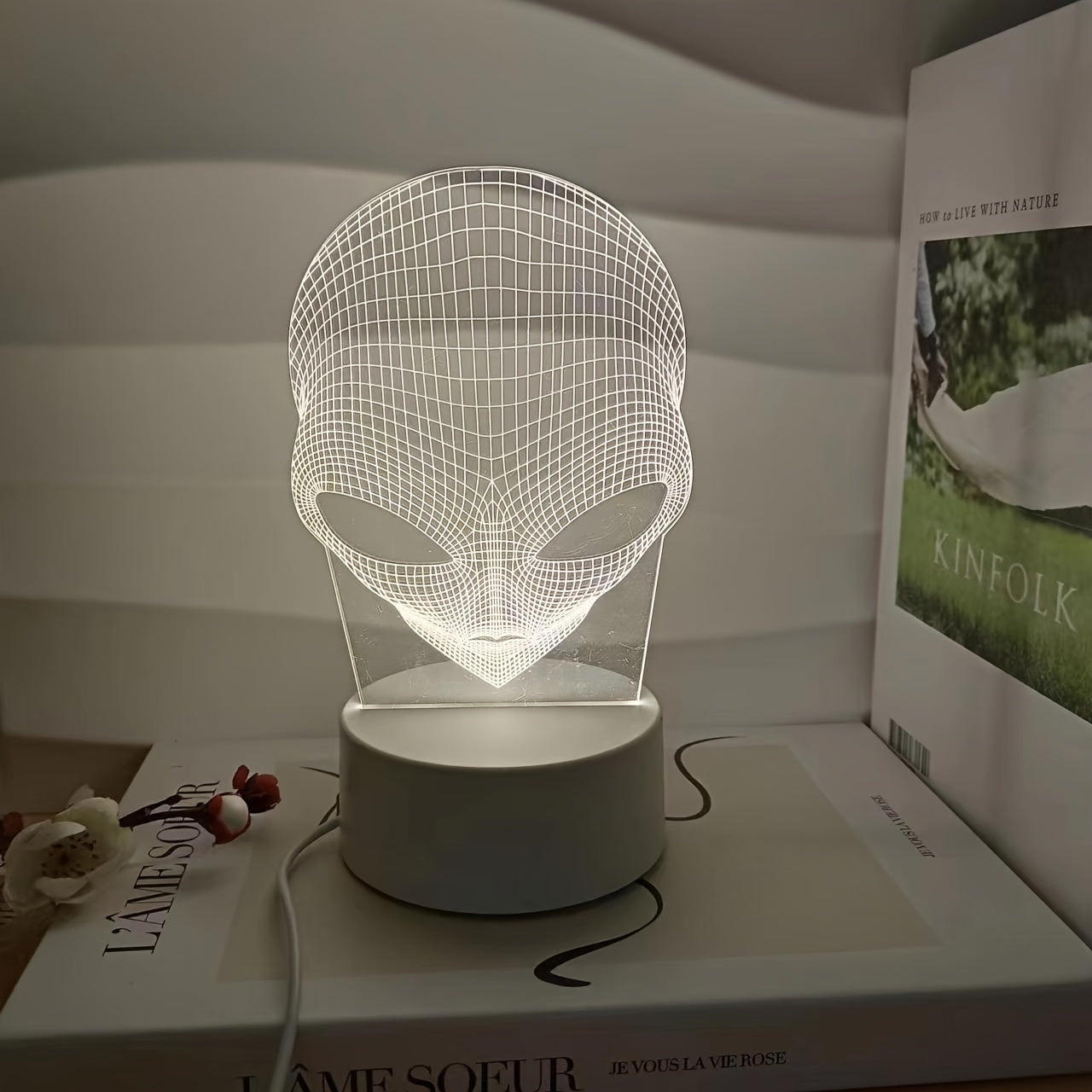 AstroLicht – 3D-alienlamp met LED kleurverlichting en touchbediening