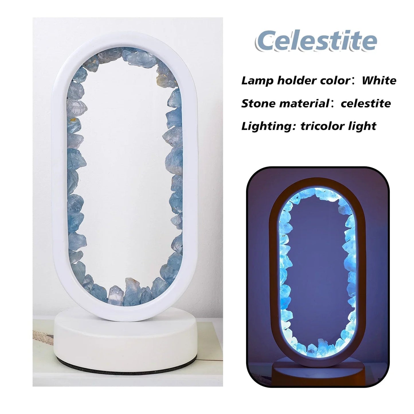 KristalGloed – Handgemaakte amethist sfeerlamp voor ontspanning en rust