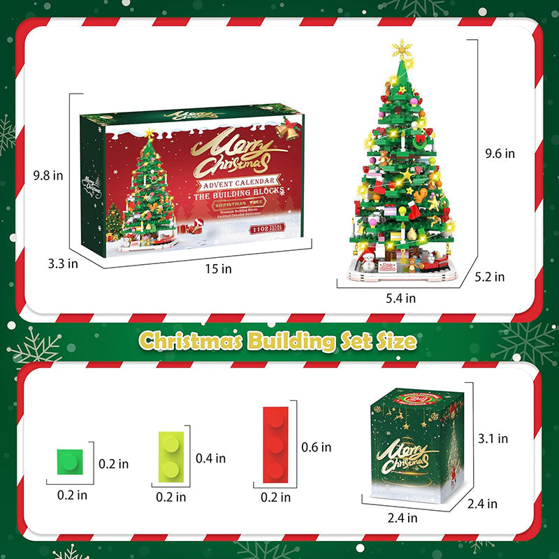 Kerstboom Bouw Adventskalender 2025 – Uniek Doe-Het-Zelf Kerstdecoratiepakket