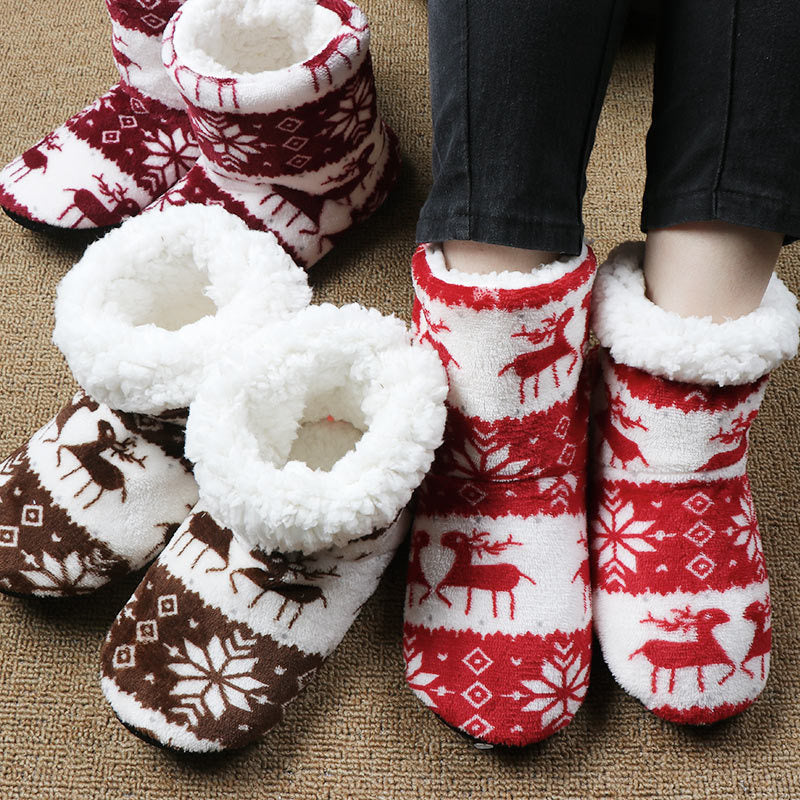 Warme Kerst Huissloffen van Koraal Fleece