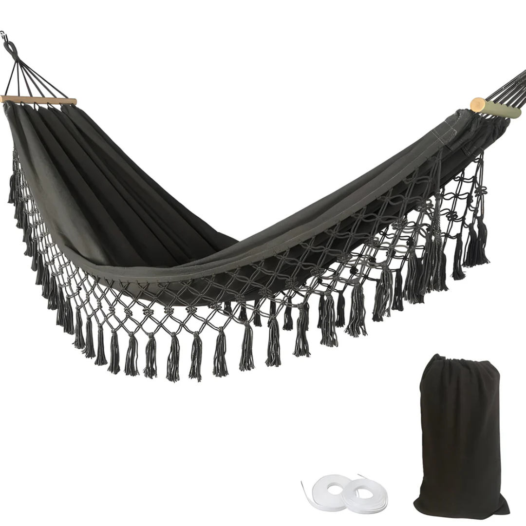 Luxe Hangmat – Comfortabele en Stevige Hangmat voor Tuin, Balkon en Camping