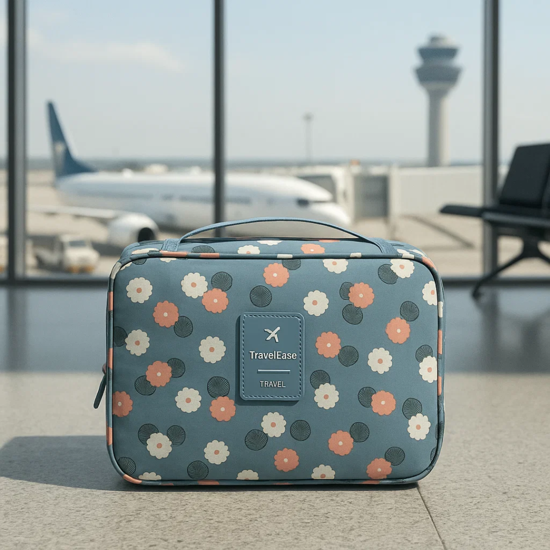 TravelEase – Waterafstotende Cosmetictas met Haak en Vakken | Reistoilettas