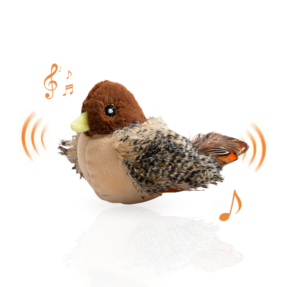 Interactieve FladderVogel voor Katten – Bewegend & Geluid, USB-oplaadbaar