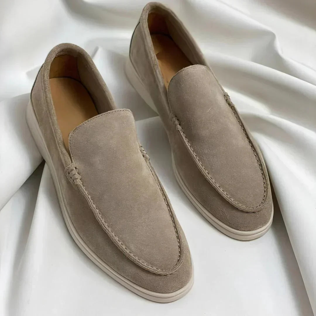 ZomerLuxe Heren Suède Loafers – Comfortabele Instappers met Gewatteerde Binnenzool