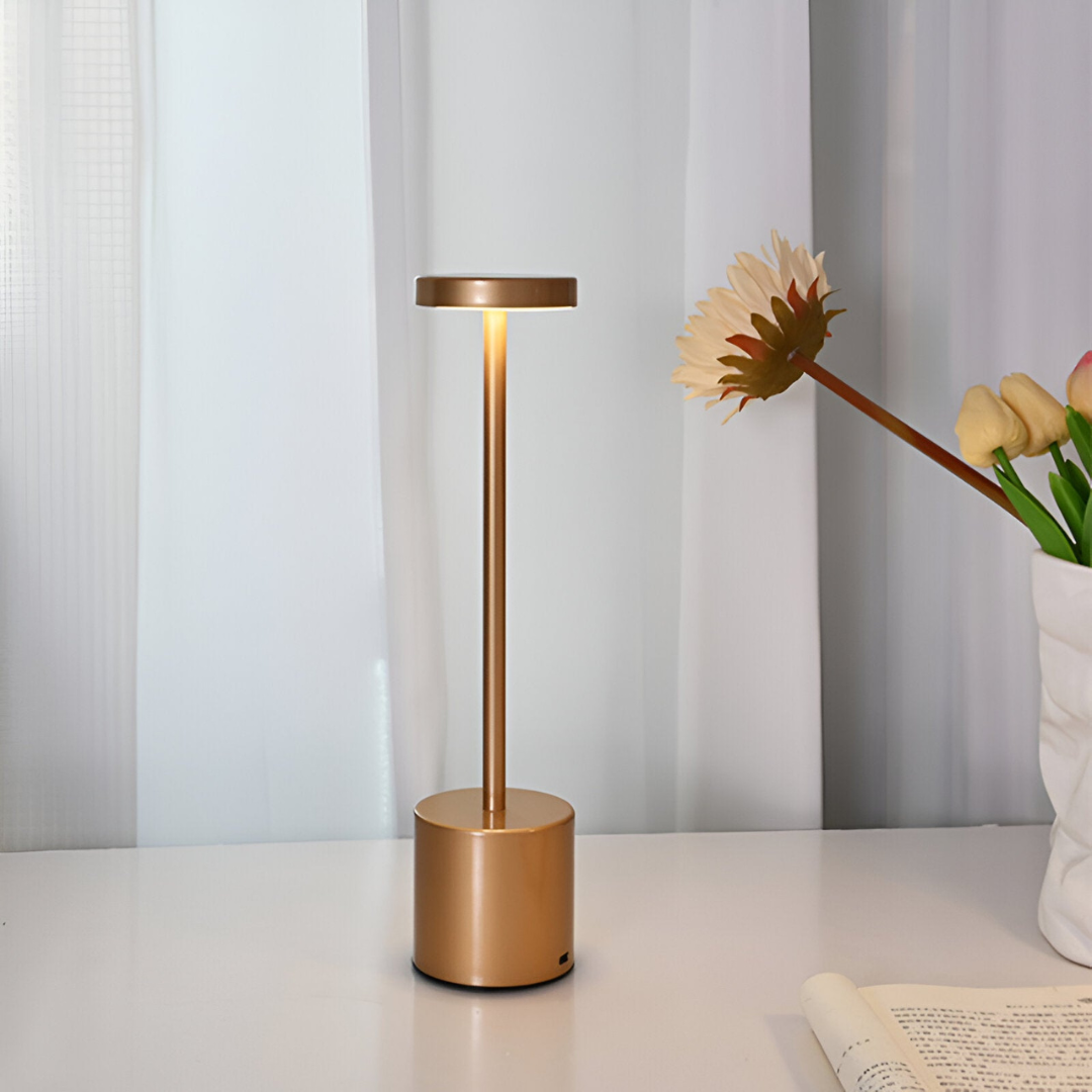 Retro Tafellamp LumaVrij – Oplaadbare Draadloze Sfeerverlichting voor Elk Interieur