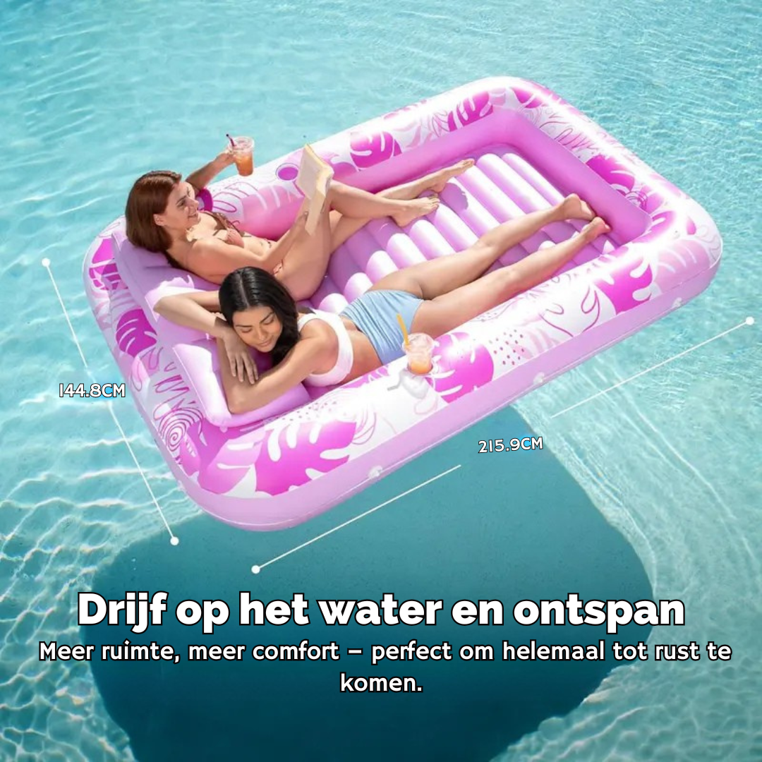 SunLounge Opblaasbaar Zonnezwembad – Comfortabel Ligbad voor Tuin of Balkon