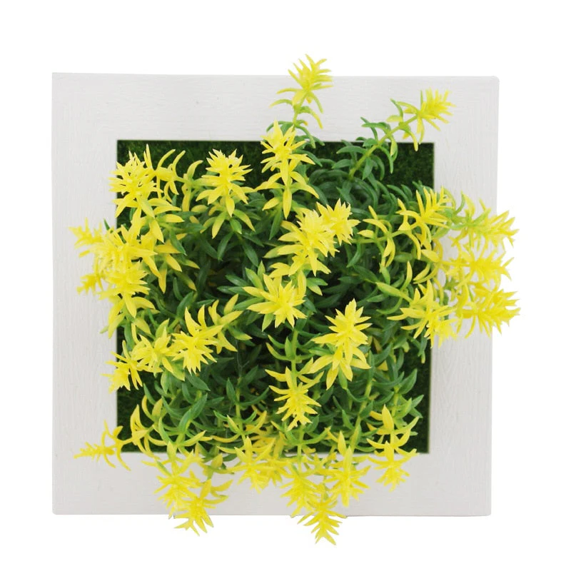 GroenFrame Wanddecoratie – 3D Kunstplant in Modern Ophangframe