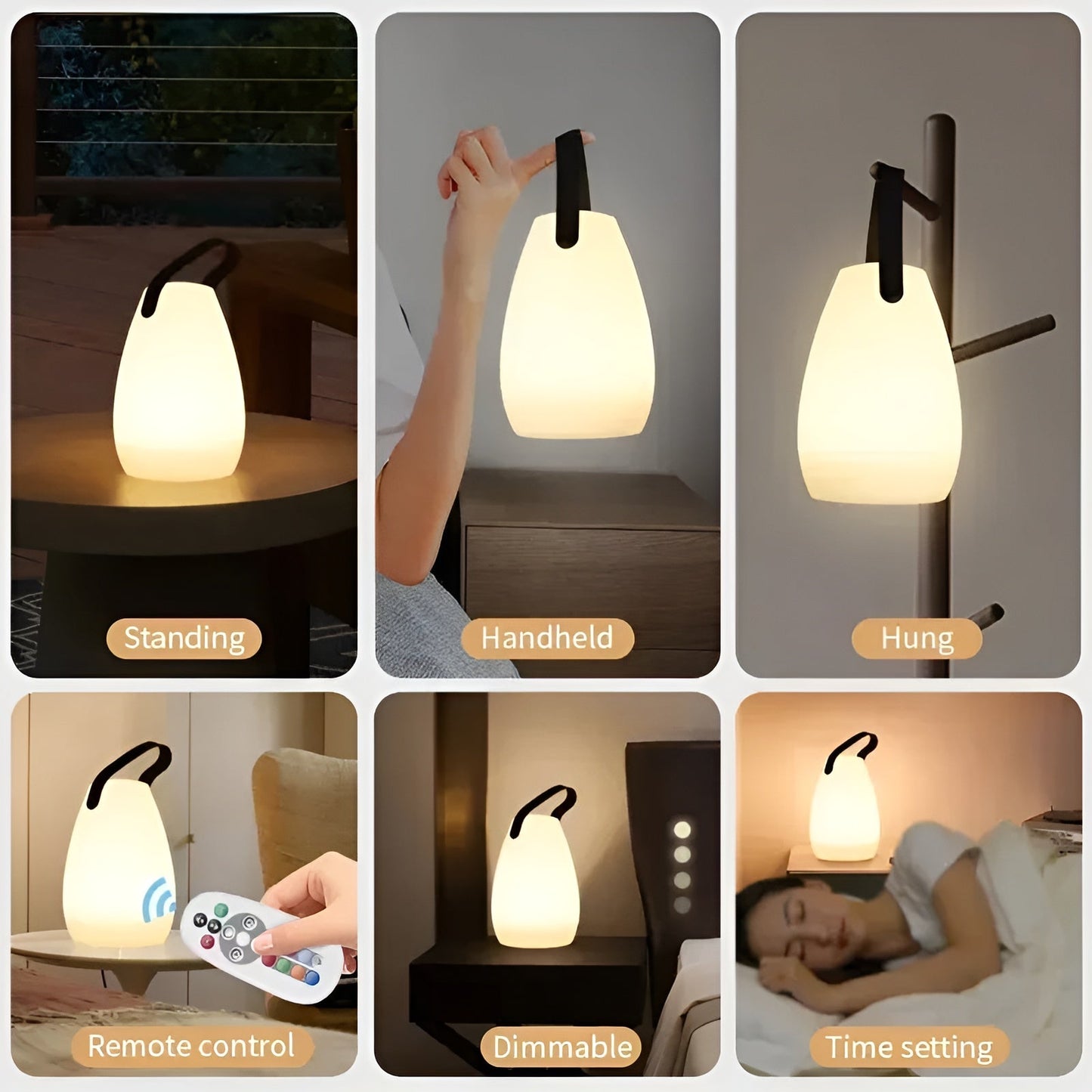 SfeerLite – Draadloze LED tafellamp voor binnen en buiten met 16 kleuren