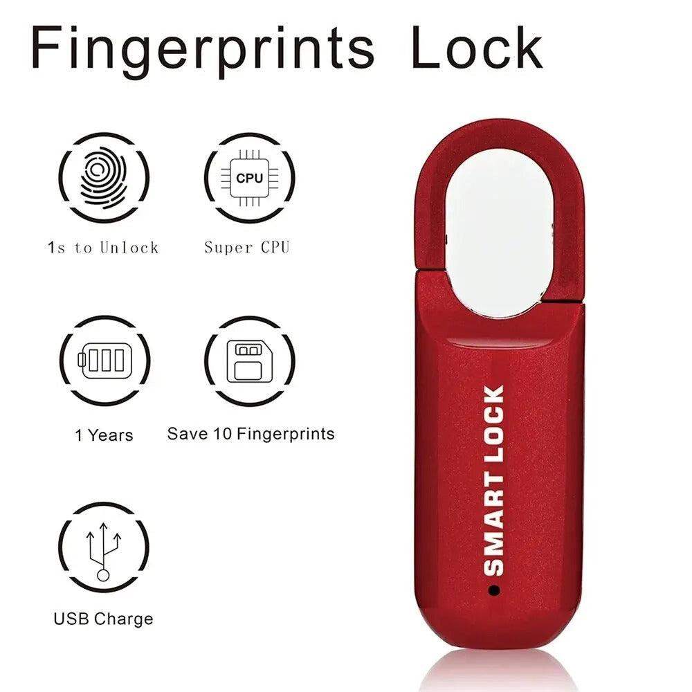 VingerScan Slotje – Slim Vingerafdruk Hangslot zonder Sleutels of Codes