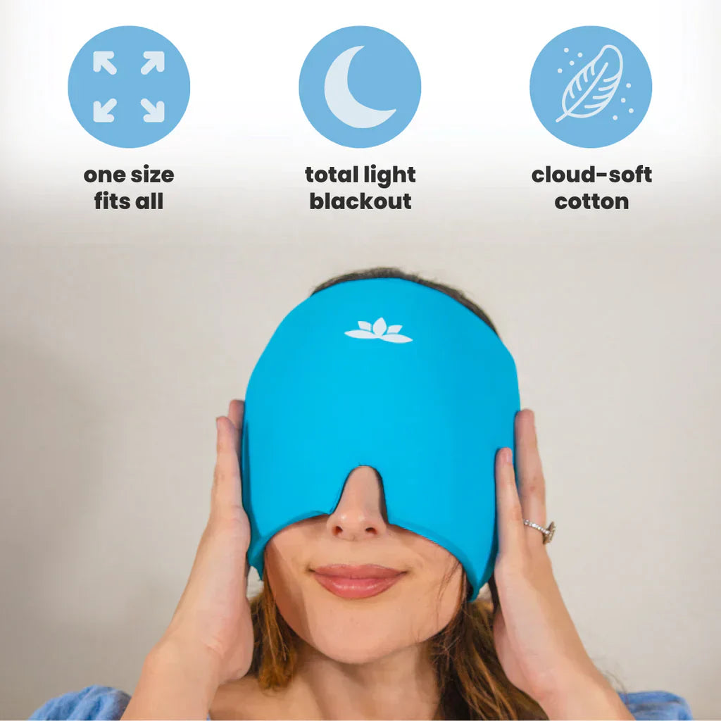 HoofdRelax Warm-Koud Therapie Masker – Verlicht Migraine & Hoofdpijn Direct