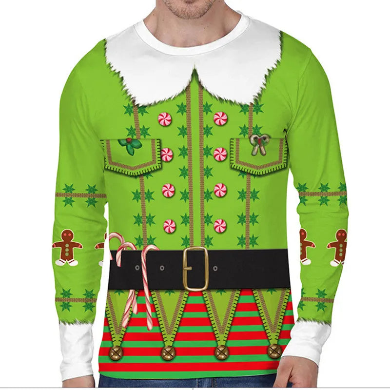 Kersttrui met Humoristische Print – Warme Comfy Wintertrui – Holiday Havoc