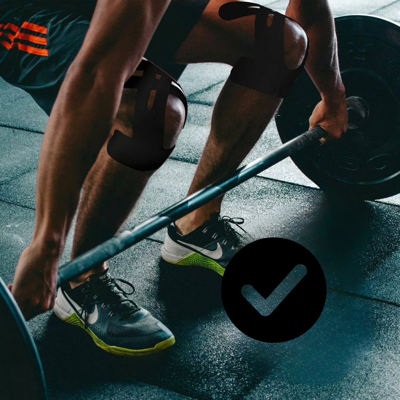 Knie Tape FlexiSteun – Voorgesneden Kinesiotape voor Directe Ondersteuning
