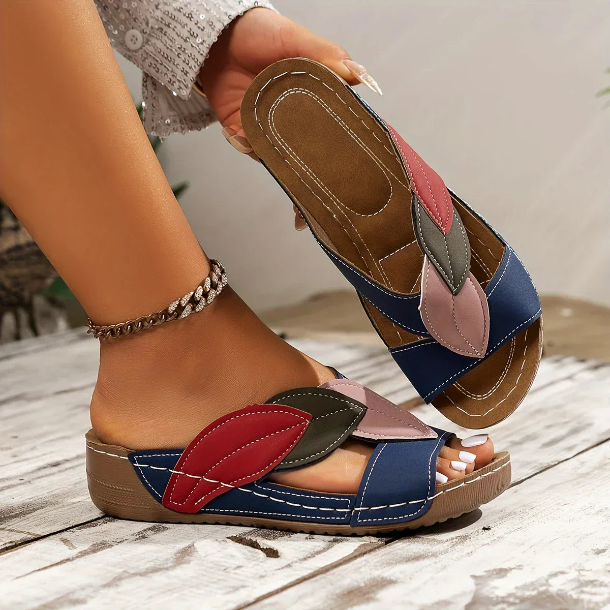 ZachteZool Instap Sandalen – Comfortabele ondersteuning voor vermoeide voeten