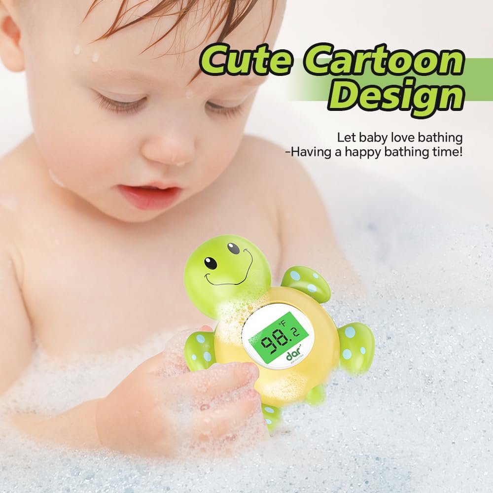 AquaVeilig Baby Badthermometer – Digitaal Display met 3 Kleuren en Temperatuurwaarschuwing