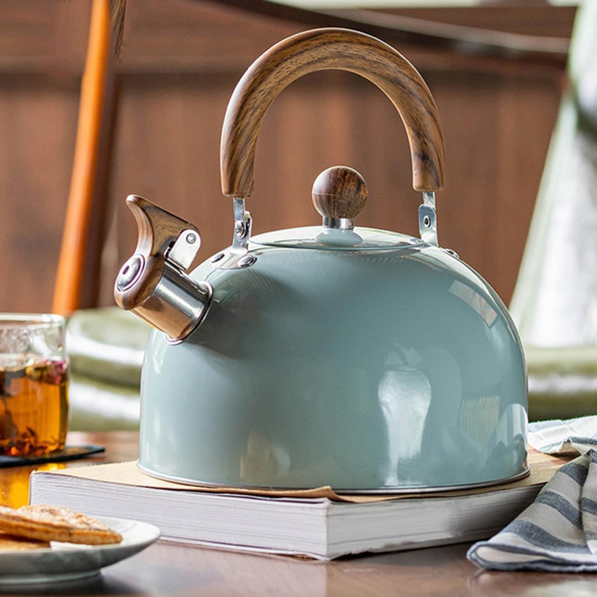 RVS Fluitketel KookTijd – 2,5L of 3L met Geluidsignaal