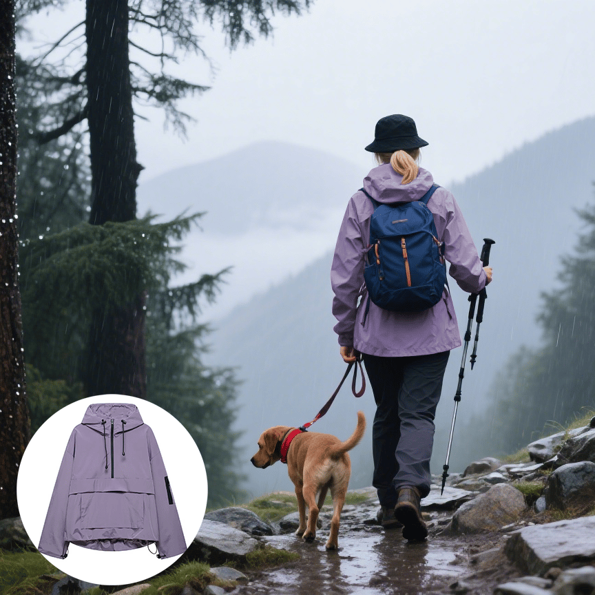 Waterdichte Dames Anorak Regenjas – Ademend en Lichtgewicht