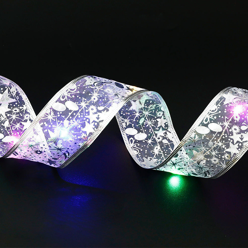 Decoratief Lint met Kleurrijke LED Verlichting – 5cm Breed Stoffen Lichtlint