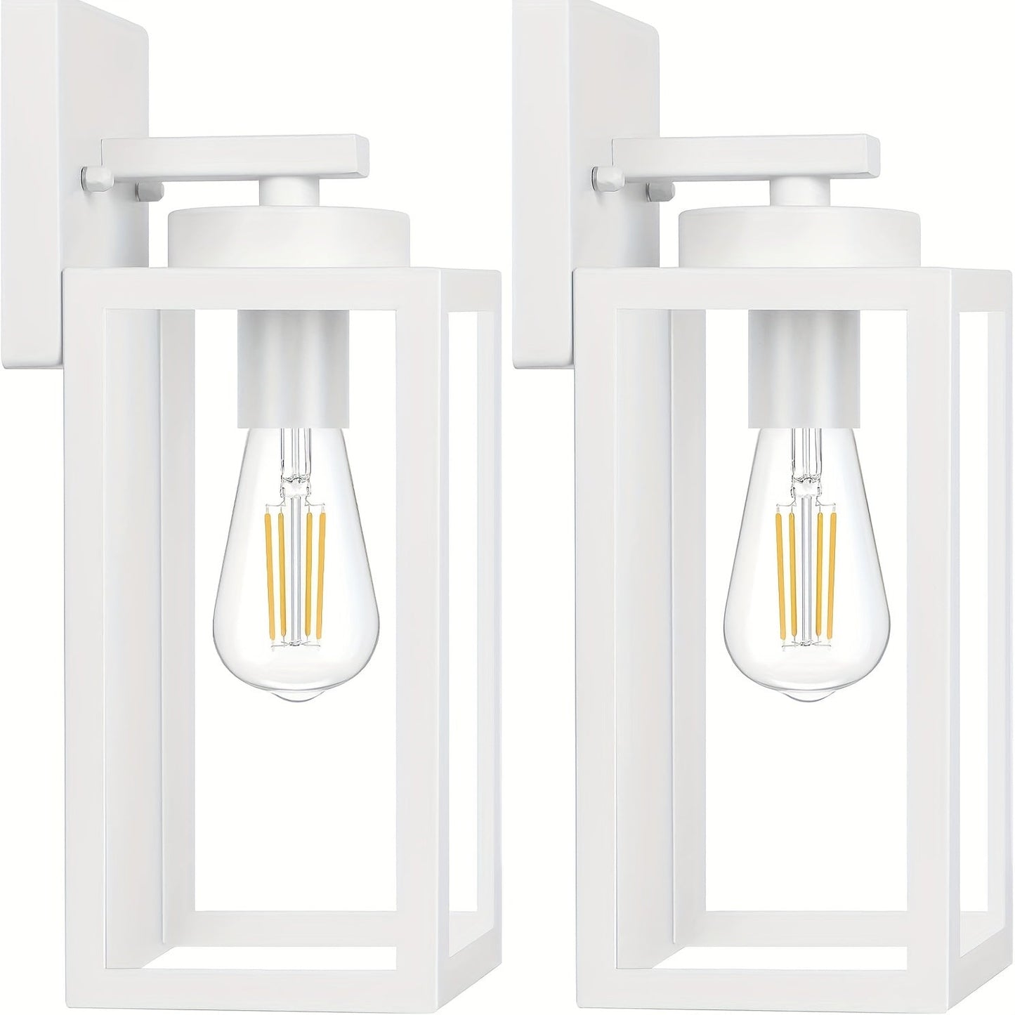 Buitenwandlamp Set – Moderne Metalen Lantaarn