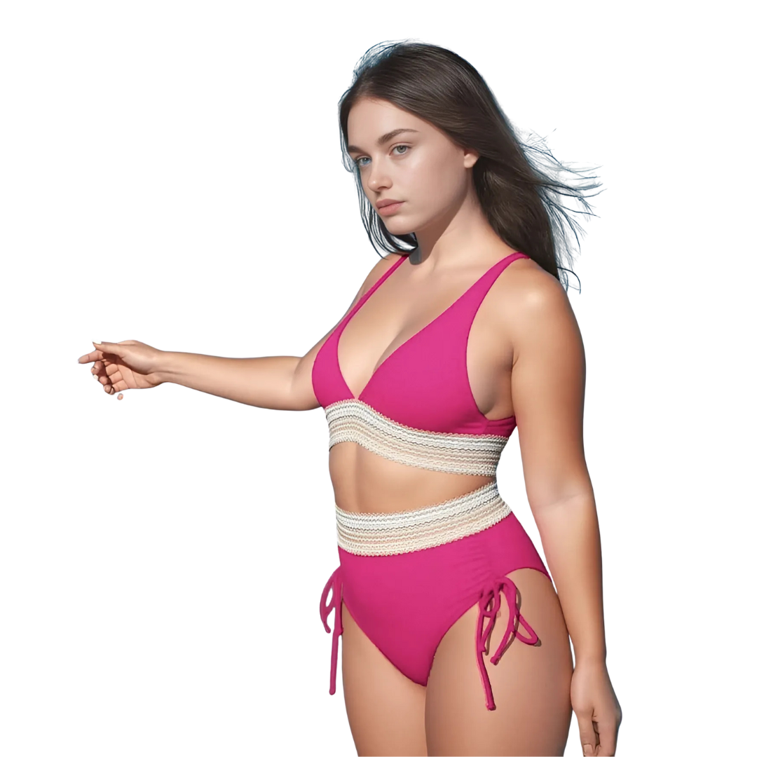 ShapeGlow Dames Bikini Set – Comfortabele High-Waist Bikini met Shaping-effect