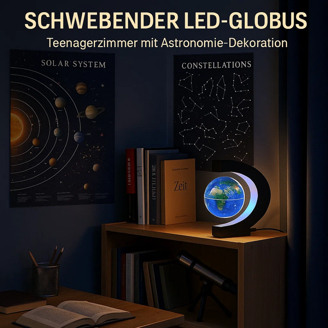 AstroGlobe LED Wereldbol – Zwevende Globe Lamp met Magnetische Ophanging