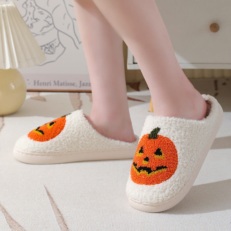 Halloween Pantoffels – Warme Sloffen met Pompoen Design