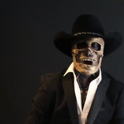Realistische Skelet Gezichtsmasker Kostuum voor Halloween