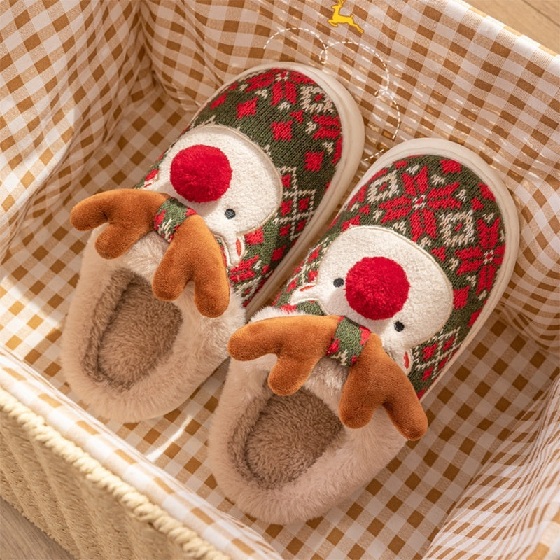 Kerst Huissloffen met Geborduurde Stof