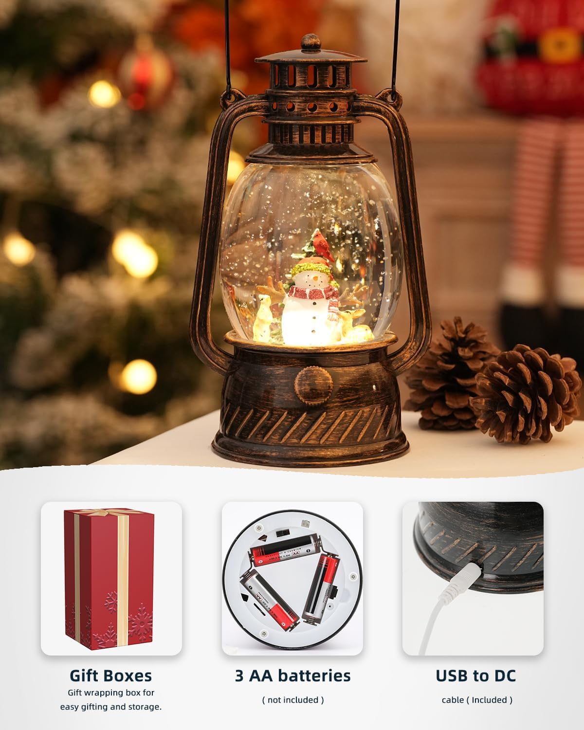 Herfstglans Decoratieve Lamp met Pompoenen – Warm LED-licht en 6-uurs Timer