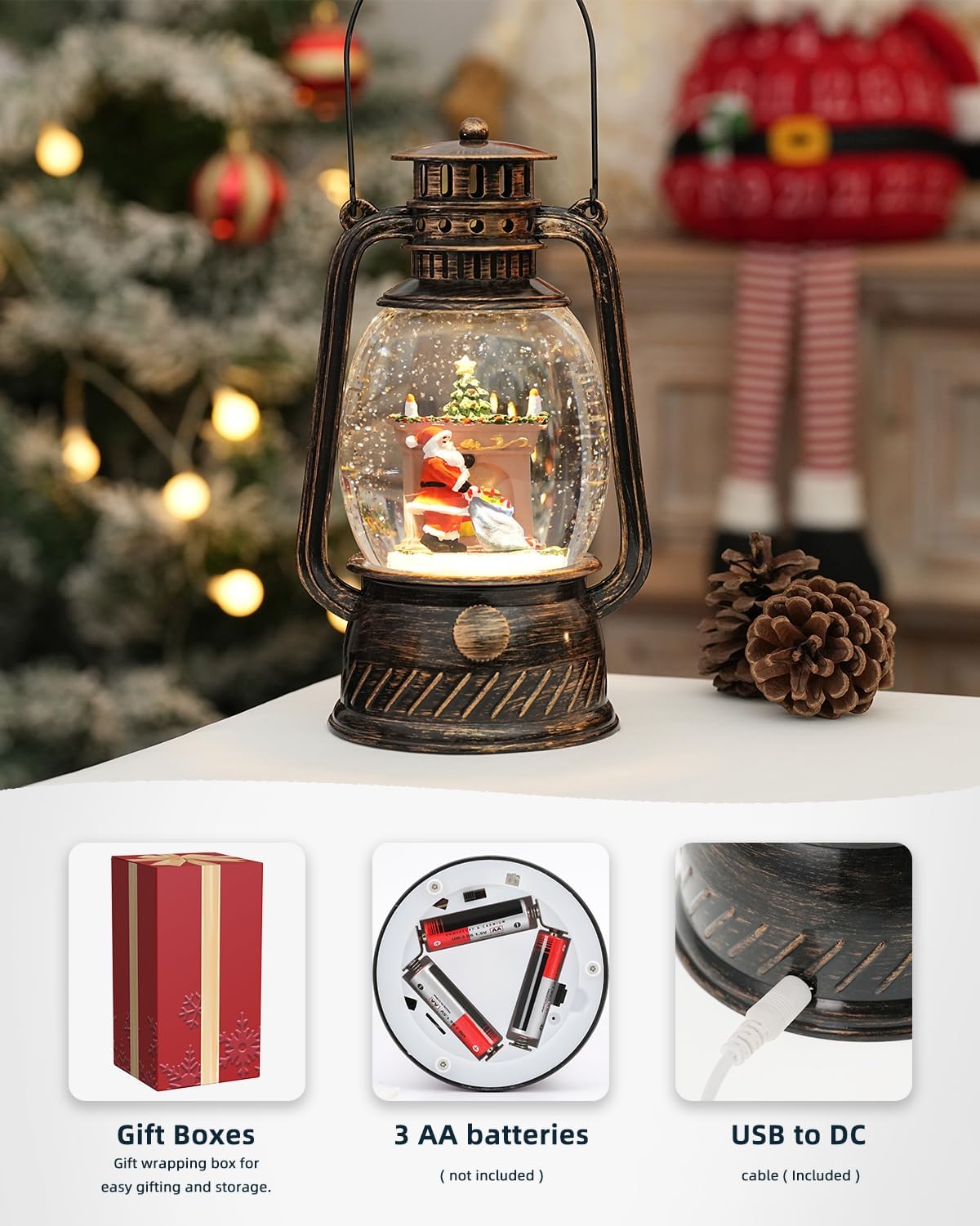 Herfstglans Decoratieve Lamp met Pompoenen – Warm LED-licht en 6-uurs Timer