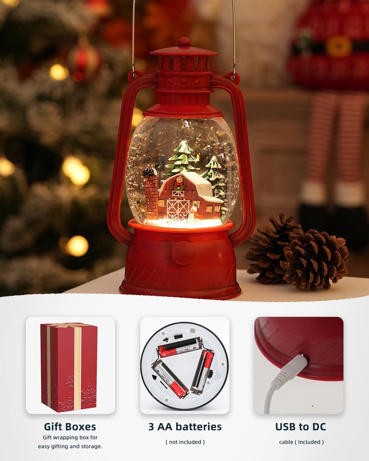Herfstglans Decoratieve Lamp met Pompoenen – Warm LED-licht en 6-uurs Timer