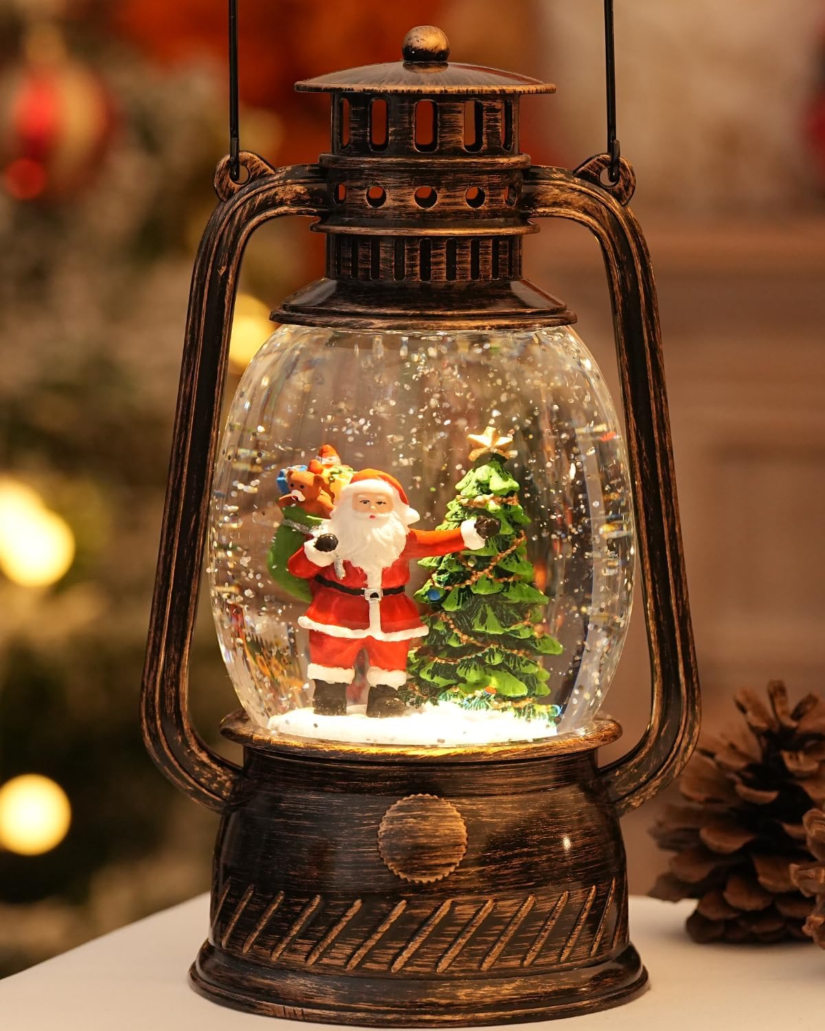 Herfstglans Decoratieve Lamp met Pompoenen – Warm LED-licht en 6-uurs Timer