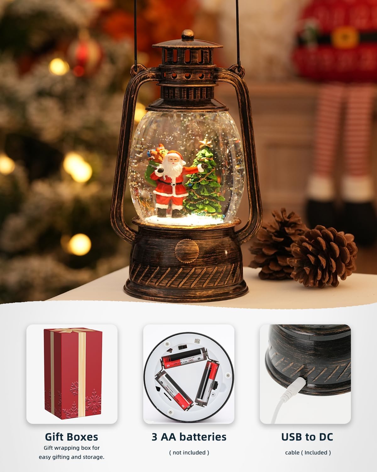 Herfstglans Decoratieve Lamp met Pompoenen – Warm LED-licht en 6-uurs Timer