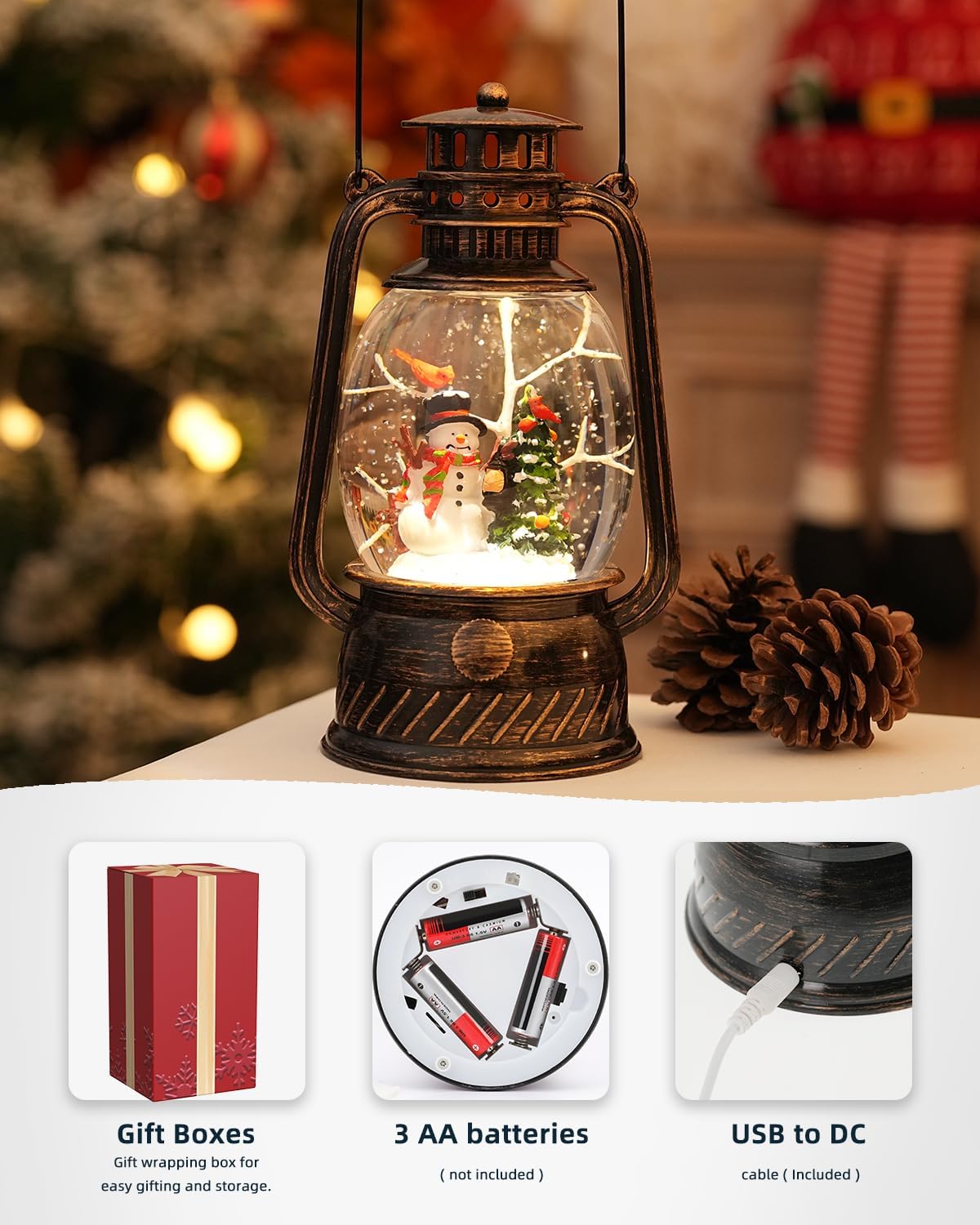 Herfstglans Decoratieve Lamp met Pompoenen – Warm LED-licht en 6-uurs Timer