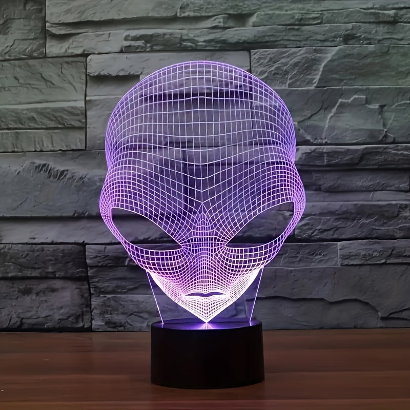 AstroLicht – 3D-alienlamp met LED kleurverlichting en touchbediening
