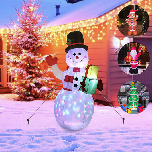 Kerst Ornament Decoratie –Sneeuwpop of Kerstboom met Verlichting