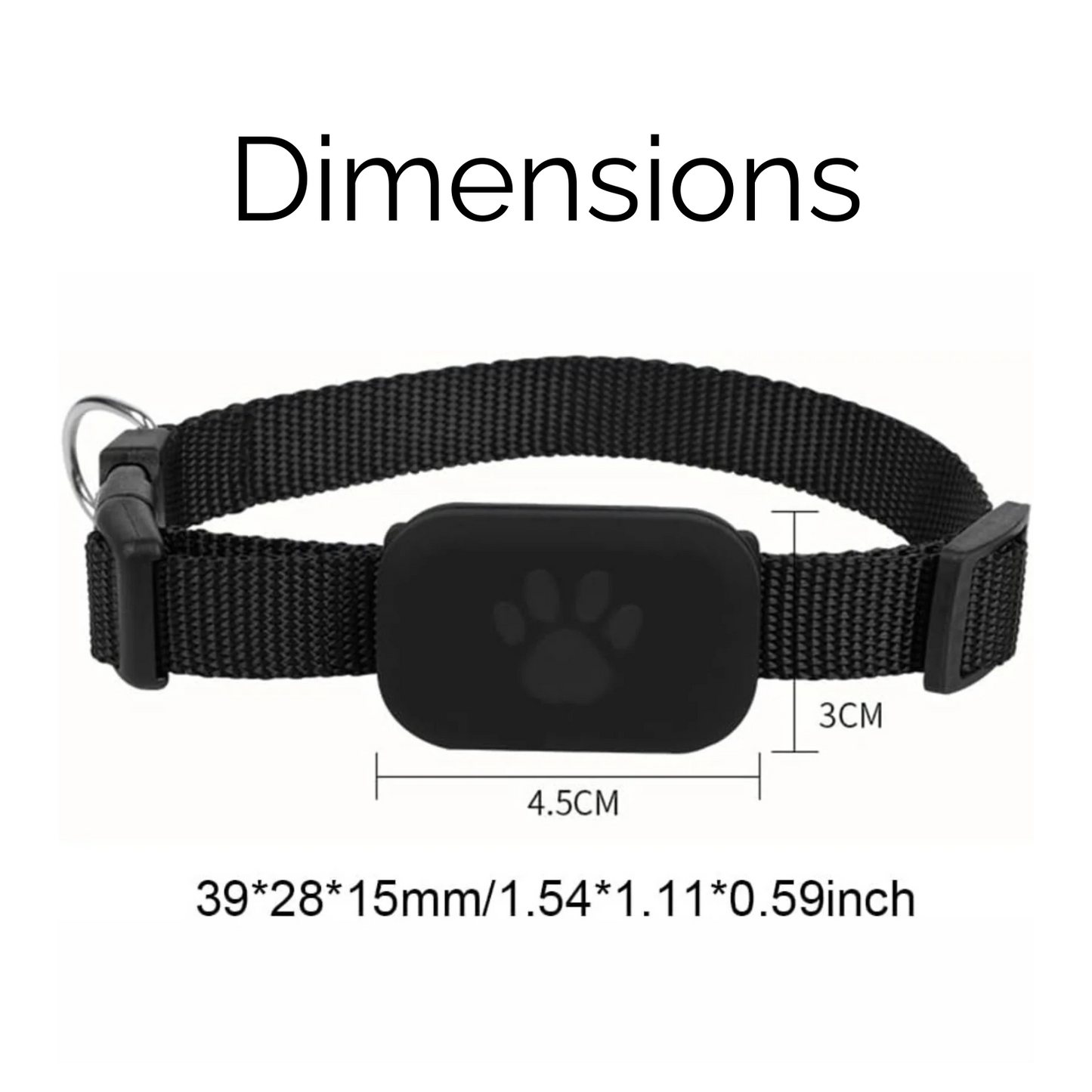 DierenTracker Mini – Slimme Hond en Kat Bluetooth Halsband Tracker