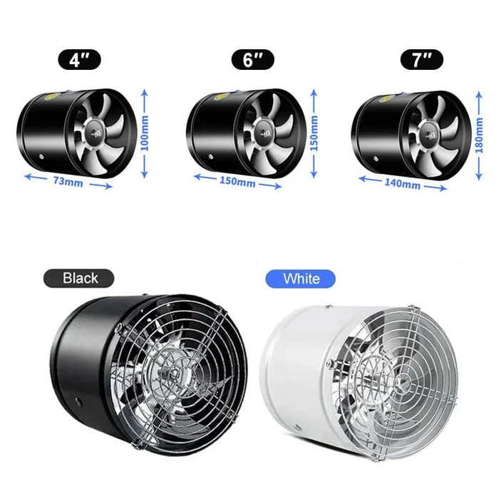 LuchtFlow MiniVent – Stille Wandventilator voor Thuis of Kantoor