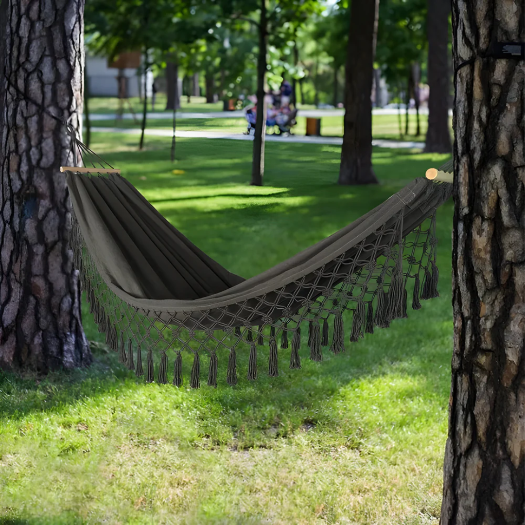 Luxe Hangmat – Comfortabele en Stevige Hangmat voor Tuin, Balkon en Camping