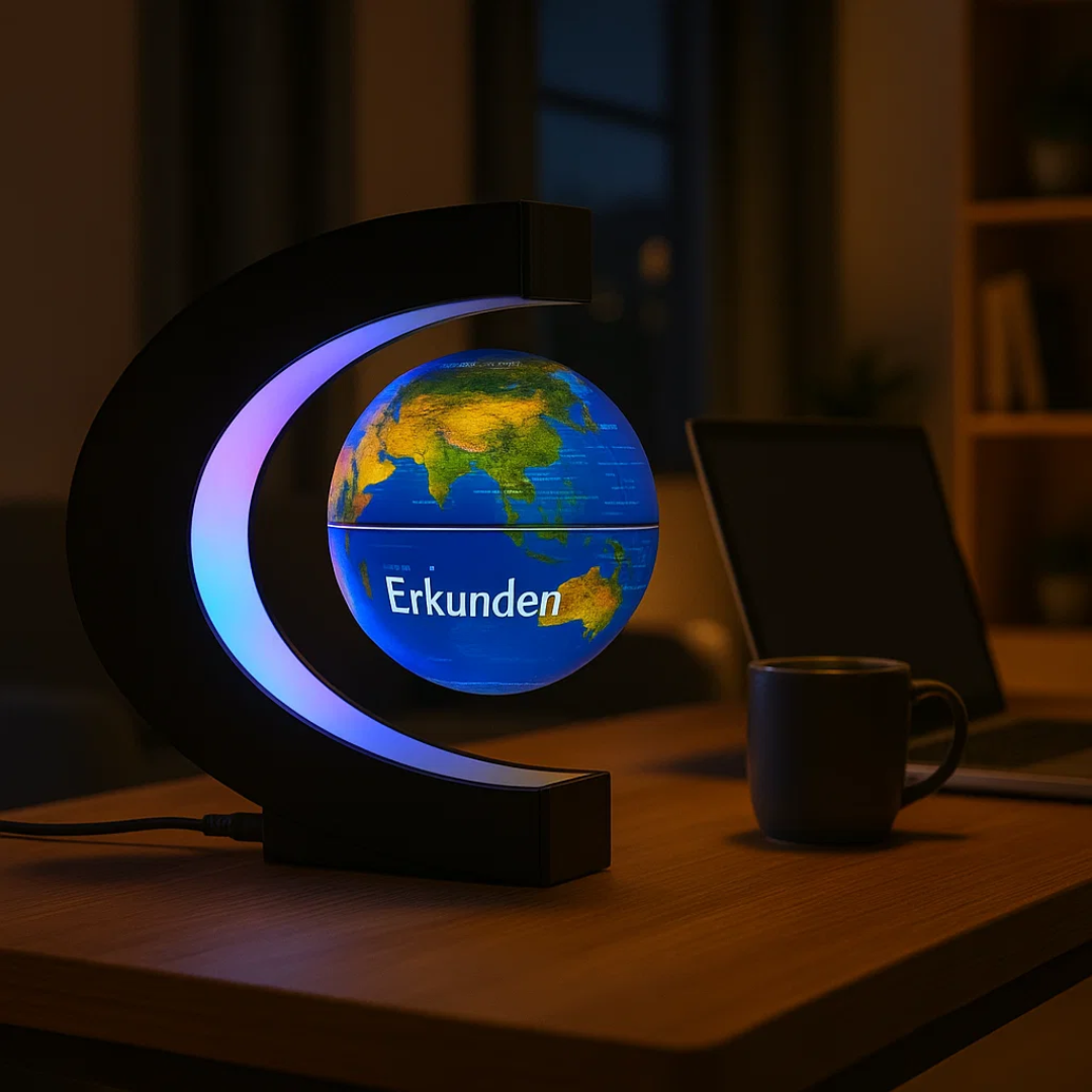 AstroGlobe LED Wereldbol – Zwevende Globe Lamp met Magnetische Ophanging