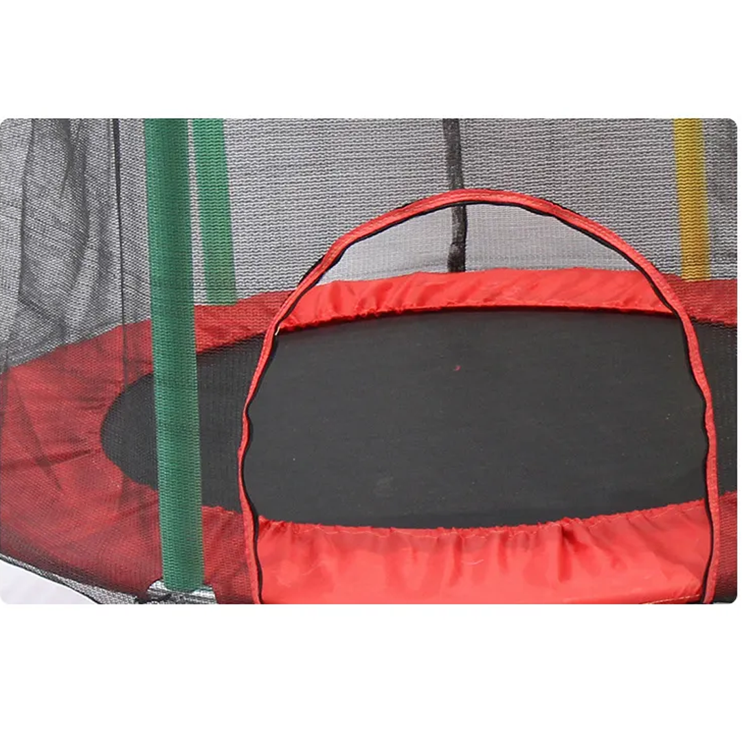 SpringVrolk Kindertrampoline – Met Veiligheidsnet & Beschermrand (Tot 100 kg)
