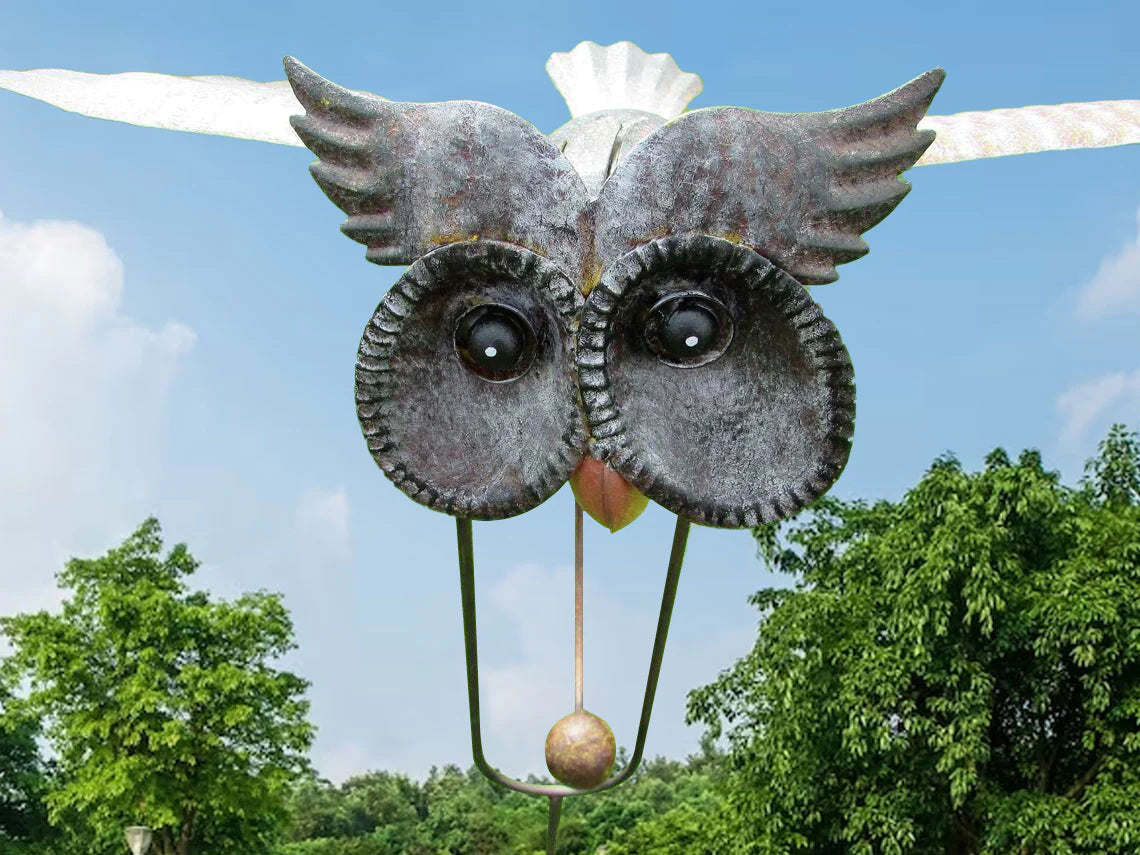 Windspinner voor de Tuin – Metalen Draaidecoratie met Grondpen