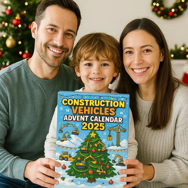 Bouwvoertuigen Adventskalender 2025 – 24 dagen miniatuur bouwplezier voor kinderen
