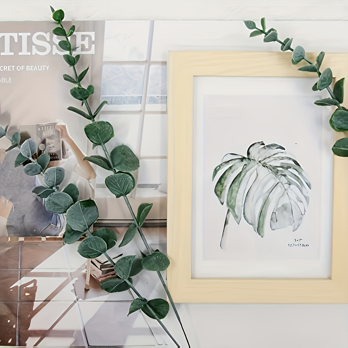 LenteEuca Kunst Eucalyptus – Decoratief Tafelstuk voor Beterschap of Chanoeka