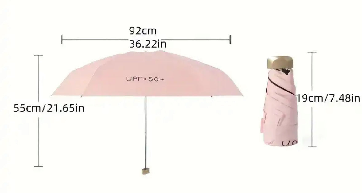 Compacte Mini Paraplu – Draagbare Regen- en Zonbeschermer voor Onderweg